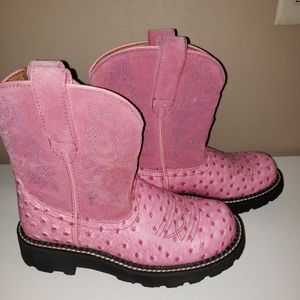 Pink Ariat  Fatbaby boots 6